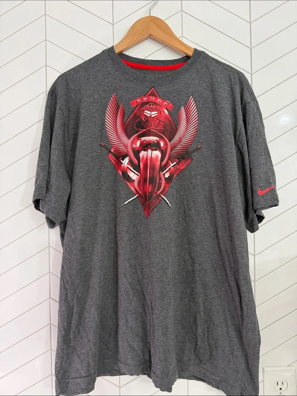 Nike Dri-Fit Kobe Bryant Black Mamba “KB24” Winged T- Shirt |